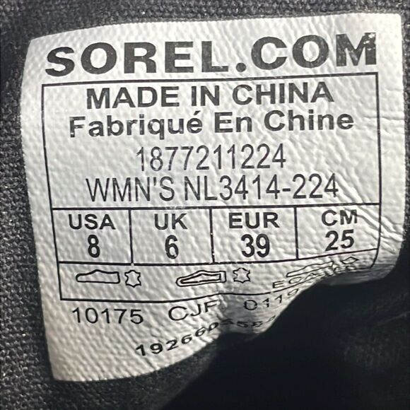 Sorel Phoenix Short Lace Waterproof Camel Leather Women's Sz 8 Lace-Up Boots - Picture 6 of 11